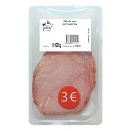 Rôti de porc cuit supérieur (x4)