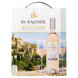 SAINT SAGNOL Vin Méditerrannée rosé IGP 3l