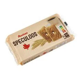 AUCHAN Biscuits Speculoos tradition, sachets fraîcheur 500g