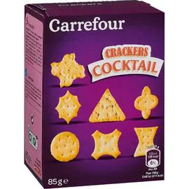 CARREFOUR Biscuits apéritifs Crackers Cocktail 85g
