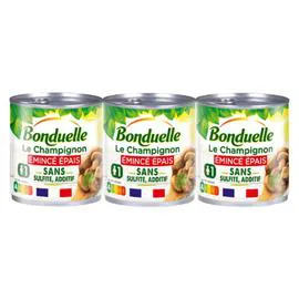 BONDUELLE Champignons émincé épais 3x115g