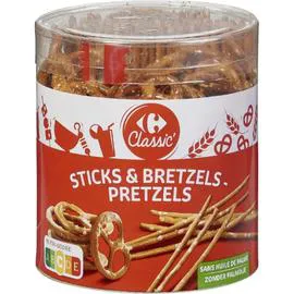 CARREFOUR CLASSIC' Sticks et bretzels 300g