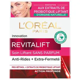 L'ORÉAL PARIS, REVITALIFT Crème Visage Anti-Rides Liftant Sans parfum 50ml