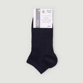 MONOPRIX FEMME Monoprix Chaussettes Imprimées Losanges Noir x2