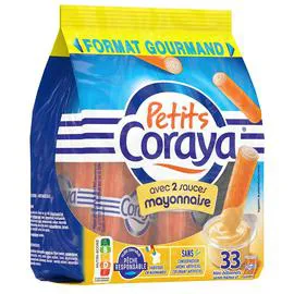 Petits Bâtonnets de surimi avec 2 sauces mayonnaise (338g)