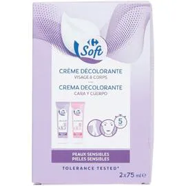 Crème décolorante visage & corps (2x75ml)