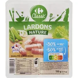 Lardons nature (2x75g)