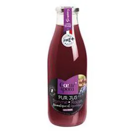 Pur jus de pommes raisin (1l)