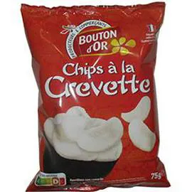 BOUTON D'OR Chips à la crevette 75g