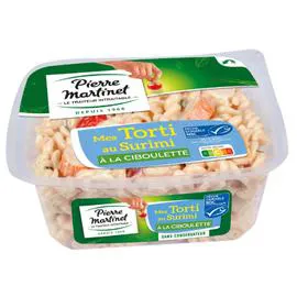 PIERRE MARTINET Salade pâtes torti surimi ciboulette 300g