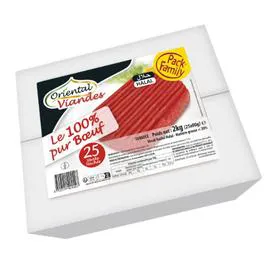 Steak haché pur boeuf 20% MG Halal (2kg)