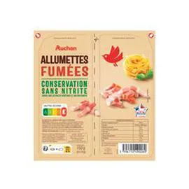 AUCHAN Allumettes fumées sans nitrite 2x75g