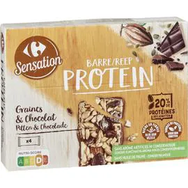 Barre Protein graines & chocolat (4x32g)