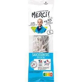 Saucisson sec réduit en sel (225g)