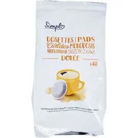 Café dosettes compatibles Senseo Dolce x48 (334g)