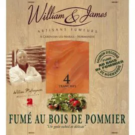 Saumon fumé au bois de pommier (100g)