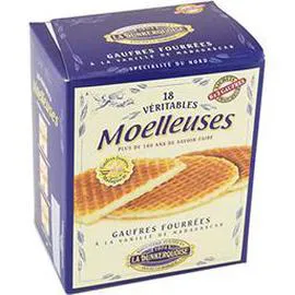 Gaufres fourrées à la vanille (300g)
