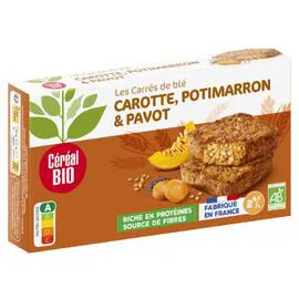 Galettes blé, carottes, potimarron et pavot Bio (2x100g)