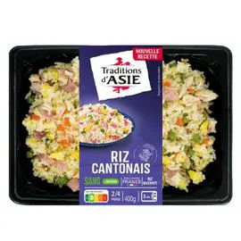 TRADITIONS D'ASIE Plat cuisiné riz Cantonais 400g