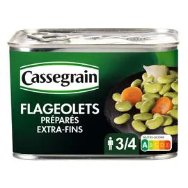 CASSEGRAIN Flageolets préparés extra-fins 465g