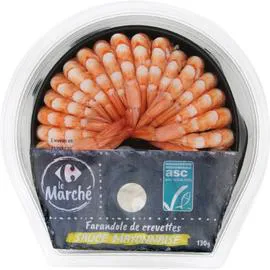 Crevettes semi-décortiquées mayonnaise (130g)