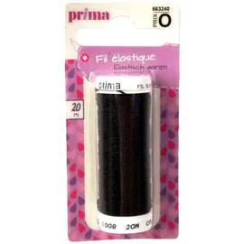 LA BROSSE ET DUPONT, PRIMA Fil élastique Noir l'unité