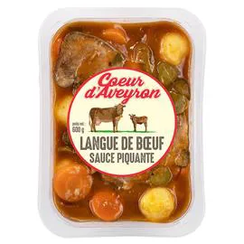 Langue de boeuf sauce piquante (600g )