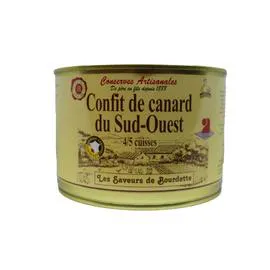 Confit de canard du Sud Ouest 4/5 cuisses (1,53kg)