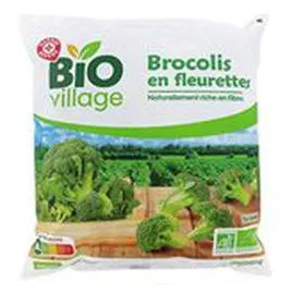 MARQUE REPÈRE, BIO VILLAGE Brocolis fleurettes Bio 600g