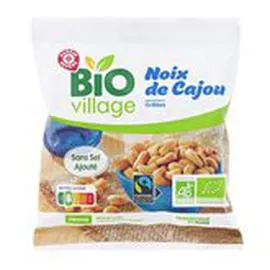 MARQUE REPÈRE, BIO VILLAGE Noix de cajou Bio Grillées 100g