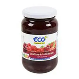 ECO+ Confiture 4 fruits rouges 450g