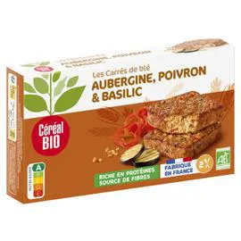 CÉRÉAL BIO Galettes blé, aubergine, poivron et basilic Bio 200g