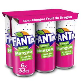 FANTA Soda mangue fruit du dragon 6x33cl