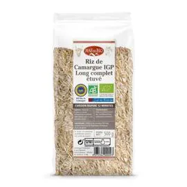 Riz de Camargue long complet étuvé IGP (500g)