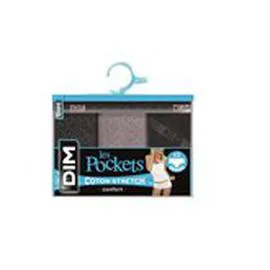 Boxers Pockets Noir coton stretch-Taille 44/46 (x3)