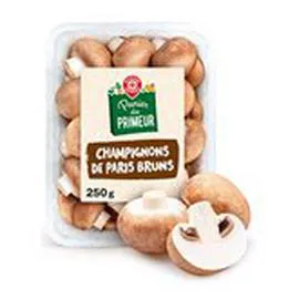 MARQUE REPÈRE, PANIER DU PRIMEUR Champignons de Paris bruns 250g