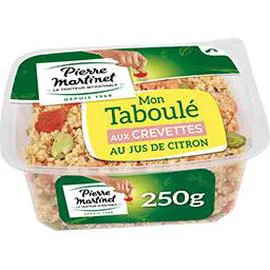 Mon taboulé aux crevettes au jus de citron (250g)