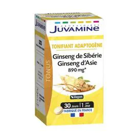 Complément Alimentaire Tonifiant Adaptogène Gingembre de Sibérie et Asie (x30)