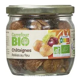 CARREFOUR BIO Châtaignes bio pelées au feu 210g