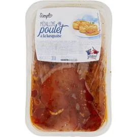 Médaillons de poulet à la basquaise (500g)