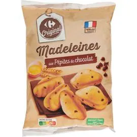 CARREFOUR ORIGINAL Madeleines pépites de chocolat 500g