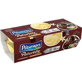 Paturette Crème dessert chocolat/saveur vanille (16x115g)