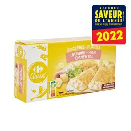 Crêpes jambon fromage (20x50g)