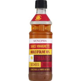 MONOPRIX Sauce vinaigrette huile d olive 10% et tomates séchées 350ml