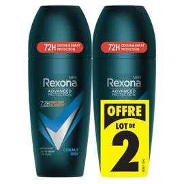 REXONA MEN Déodorant Cobalt Dry Advanced Protection 2x50ml