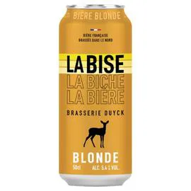Bière Blonde Brasserie Duyck 5,4% LA BISE (50cl)