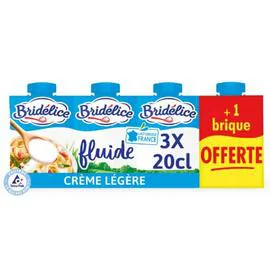 Crème fraîche légère Fluide 15% MG (4x20cl)