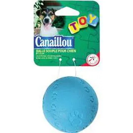 Balle souple pour chien TOY diam 7,5cm - coloris assortis (l'unité)