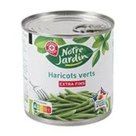 MARQUE REPÈRE, NOTRE JARDIN Haricots verts Extra fins 220g