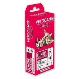 Insectifuge pour chat traitement puces & tiques fipronil (0,5ml)